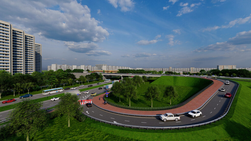 Проект розв'язки на Богатирській